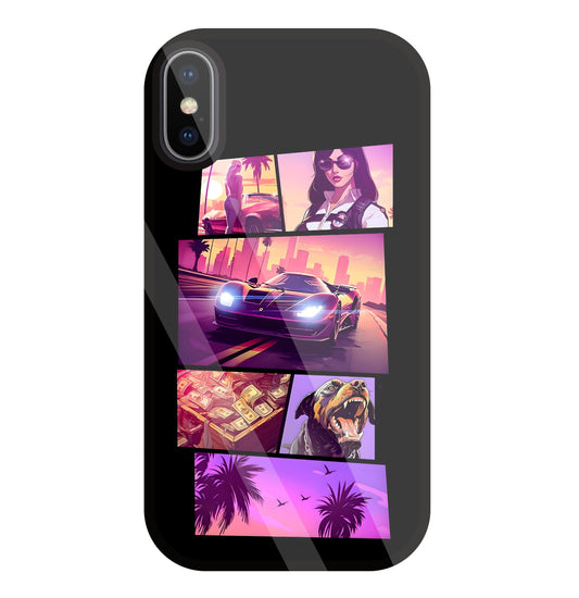 GTA 6 Glass Case For Apple iPhone X