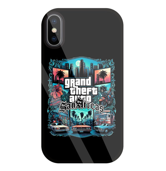 GTA Sanareas Glass Case For Apple iPhone X
