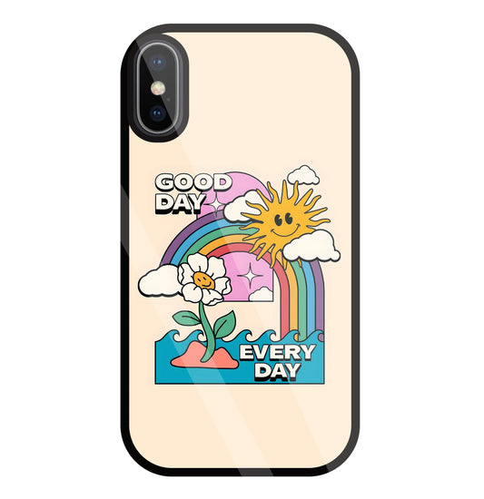 Good Day Every Day Glass Case For Apple iPhone X