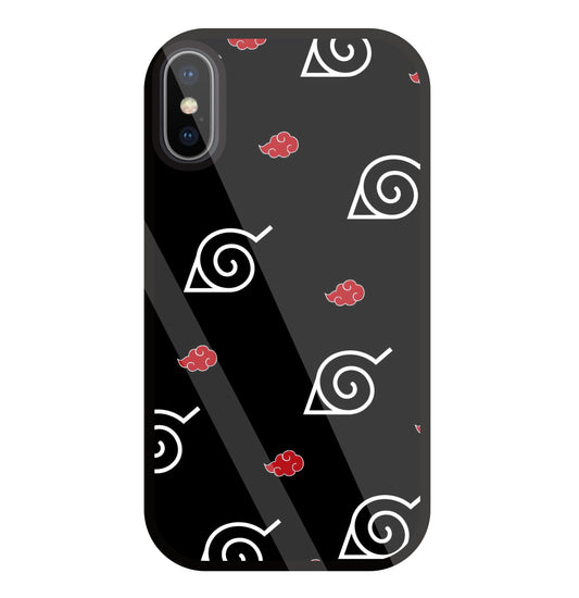 Itachi sharigan Sign Glass Case For Apple iPhone X