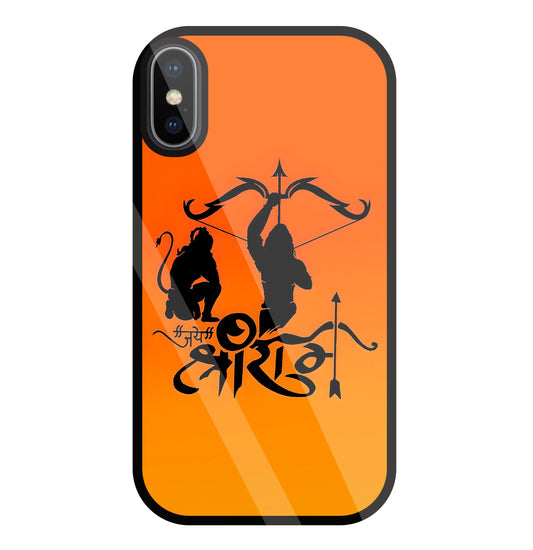 Jai Shri Ram Glass Case For Apple iPhone X