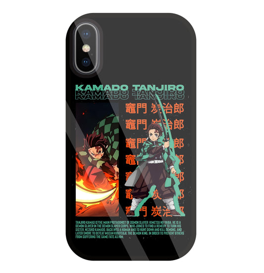 Kamado Tanjiro Glass Case For Apple iPhone X