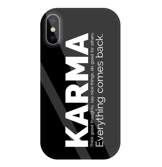 Karma Glass Case For Apple iPhone X