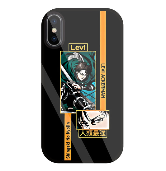 Levi Anime Glass Case For Apple iPhone X