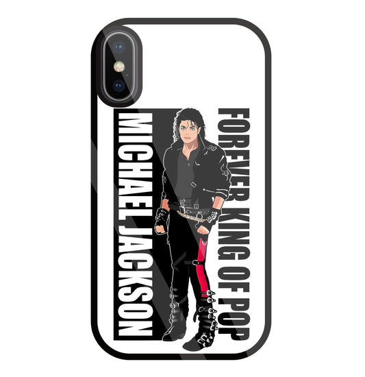 Michael Jackson King Of Pop Glass Case For Apple iPhone X
