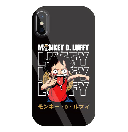Monkey D Glass Case For Apple iPhone X