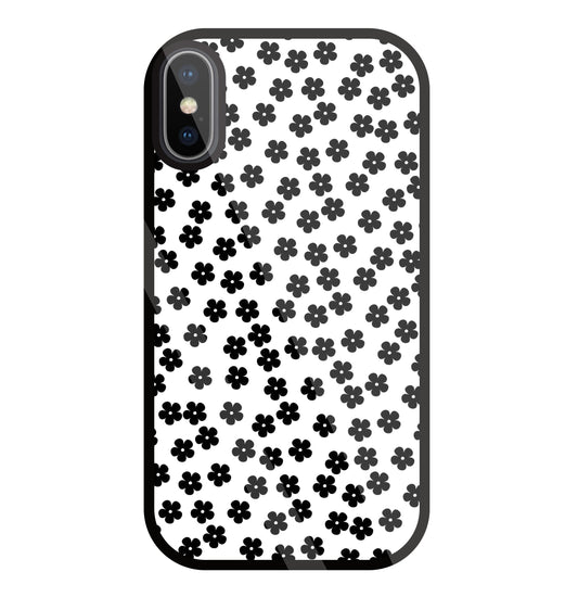 Multiple Daisy flowers Glass Case For Apple iPhone X