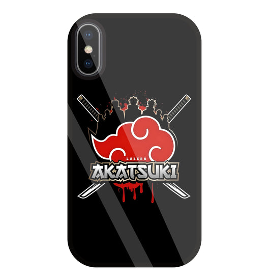 Naruto - Akatsuki Glass Case For Apple iPhone X