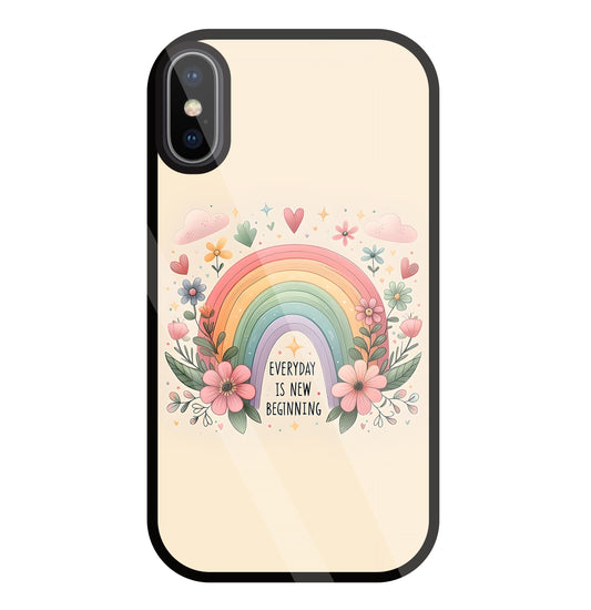 New Beginning Glass Case For Apple iPhone X