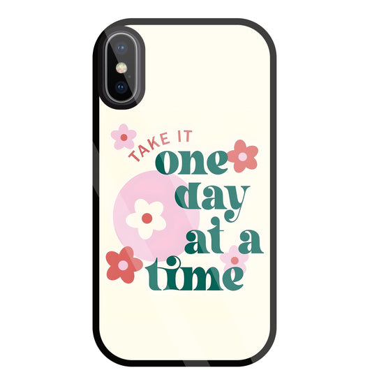 One Day A Good Time Glass Case For Apple iPhone X