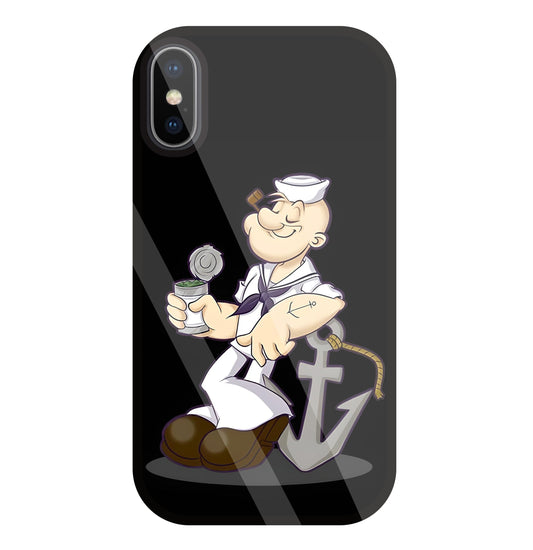 Popeye The Sailor Glass Case For Apple iPhone X