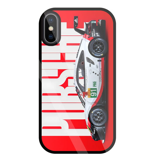 Porschse Glass Case For Apple iPhone X