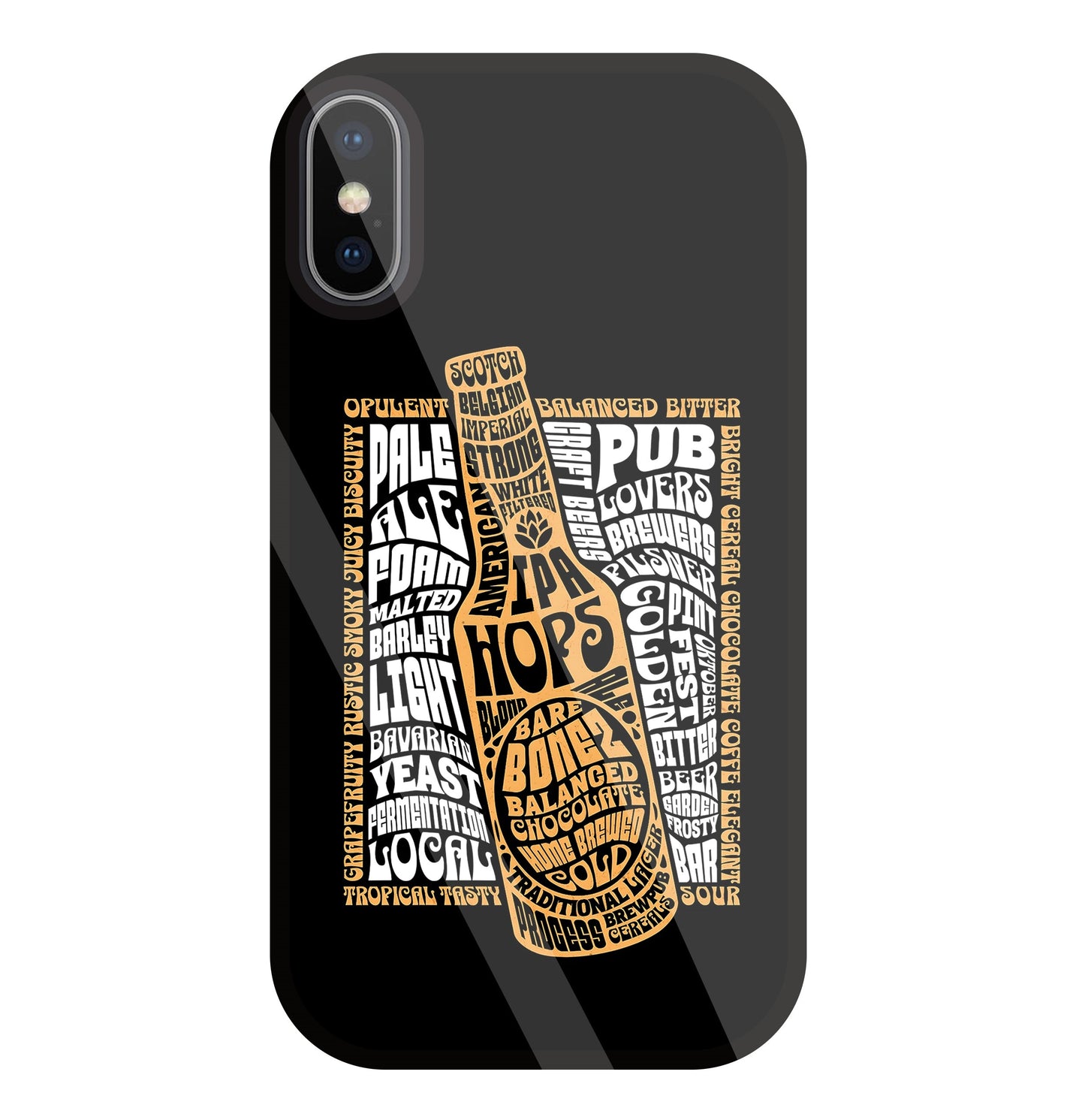 Pub Lover Glass Case For Apple iPhone X