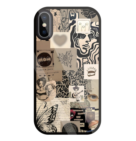 Romantic Lover Glass Case For Apple iPhone X