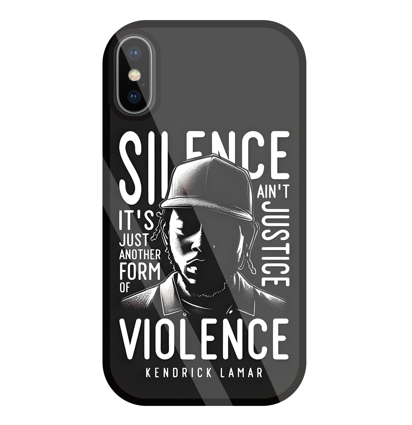 Silence Glass Case For Apple iPhone X