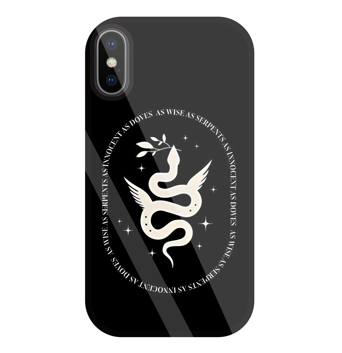 Snakestress Glass Case For Apple iPhone X