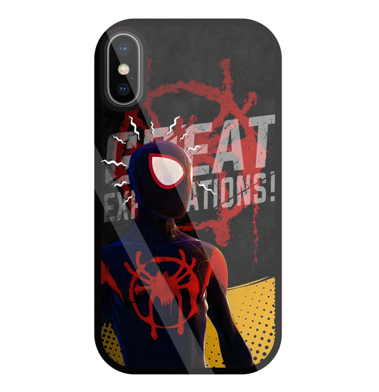 Spidy Sense Glass Case For Apple iPhone X