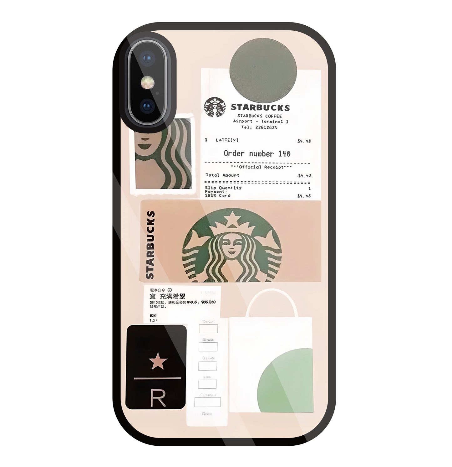 Starbucks Order No Glass Case For Apple iPhone X