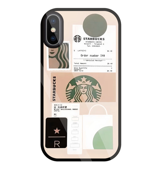 Starbucks Order No Glass Case For Apple iPhone X