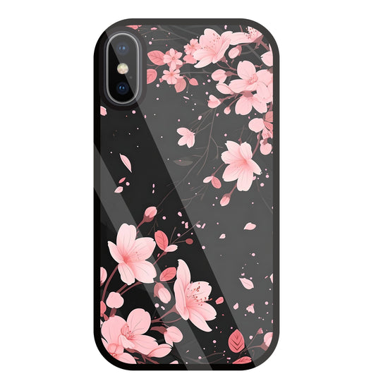 Summer Flowers Glass Case For Apple iPhone X