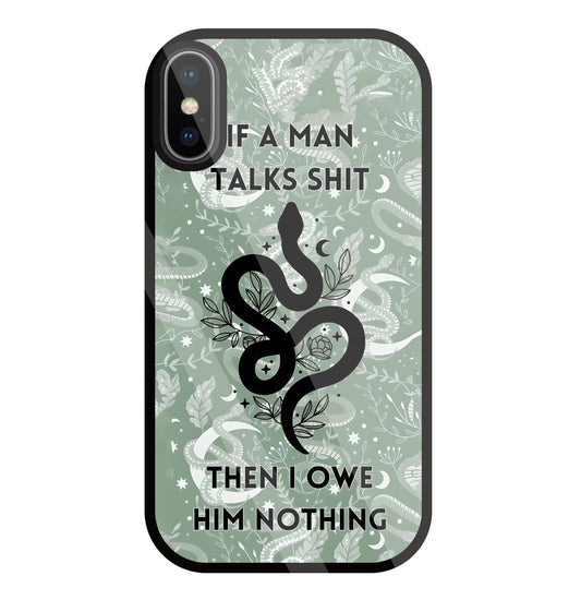 Talk Shit Glass Case For Apple iPhone X