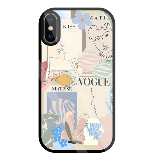 The Kiss Art Glass Case For Apple iPhone X