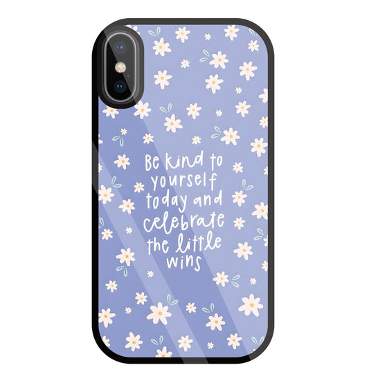 The Little Wine Flower Glass Case For Apple iPhone X