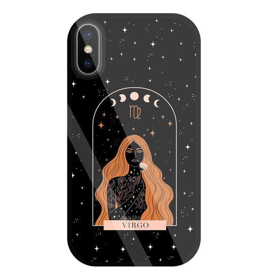 Virgo Black Glass Case For Apple iPhone X