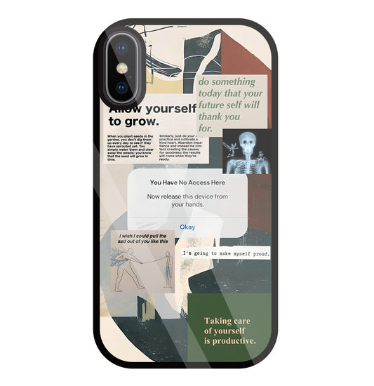 Yourself To Grow Glass Case For Apple iPhone X
