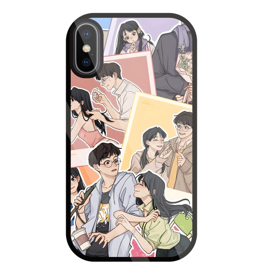 Korean Couples Glass Case For Apple iPhone X