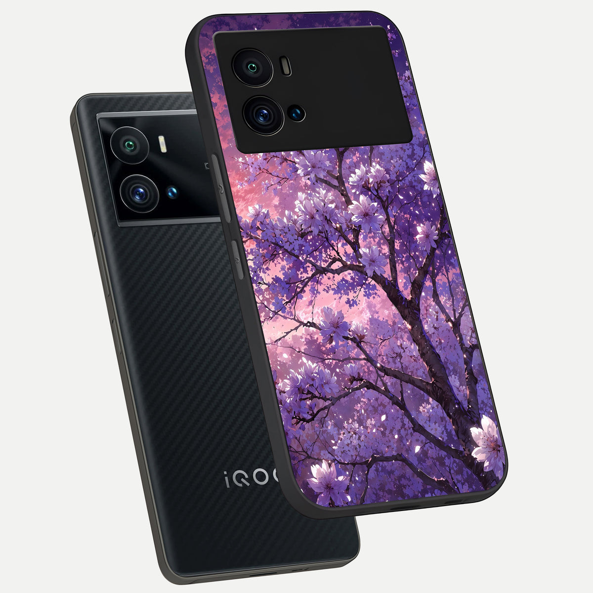  Blossom Tree phone case For iQOO 9 Pro showing premium glass back cover with detailed artwork