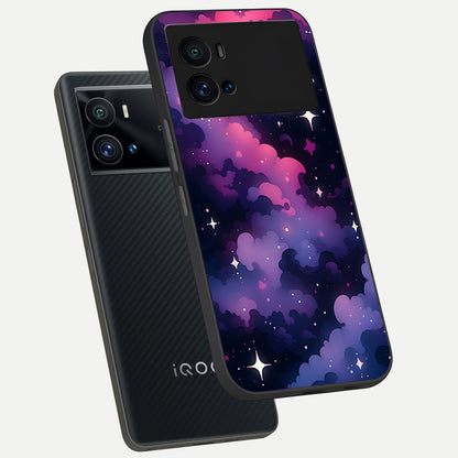  Celestial Moon Magic phone case For iQOO 9 Pro showing premium glass back cover with detailed artwork