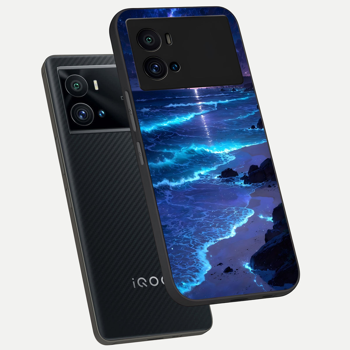  Classic Damn Look phone case For iQOO 9 Pro showing premium glass back cover with detailed artwork