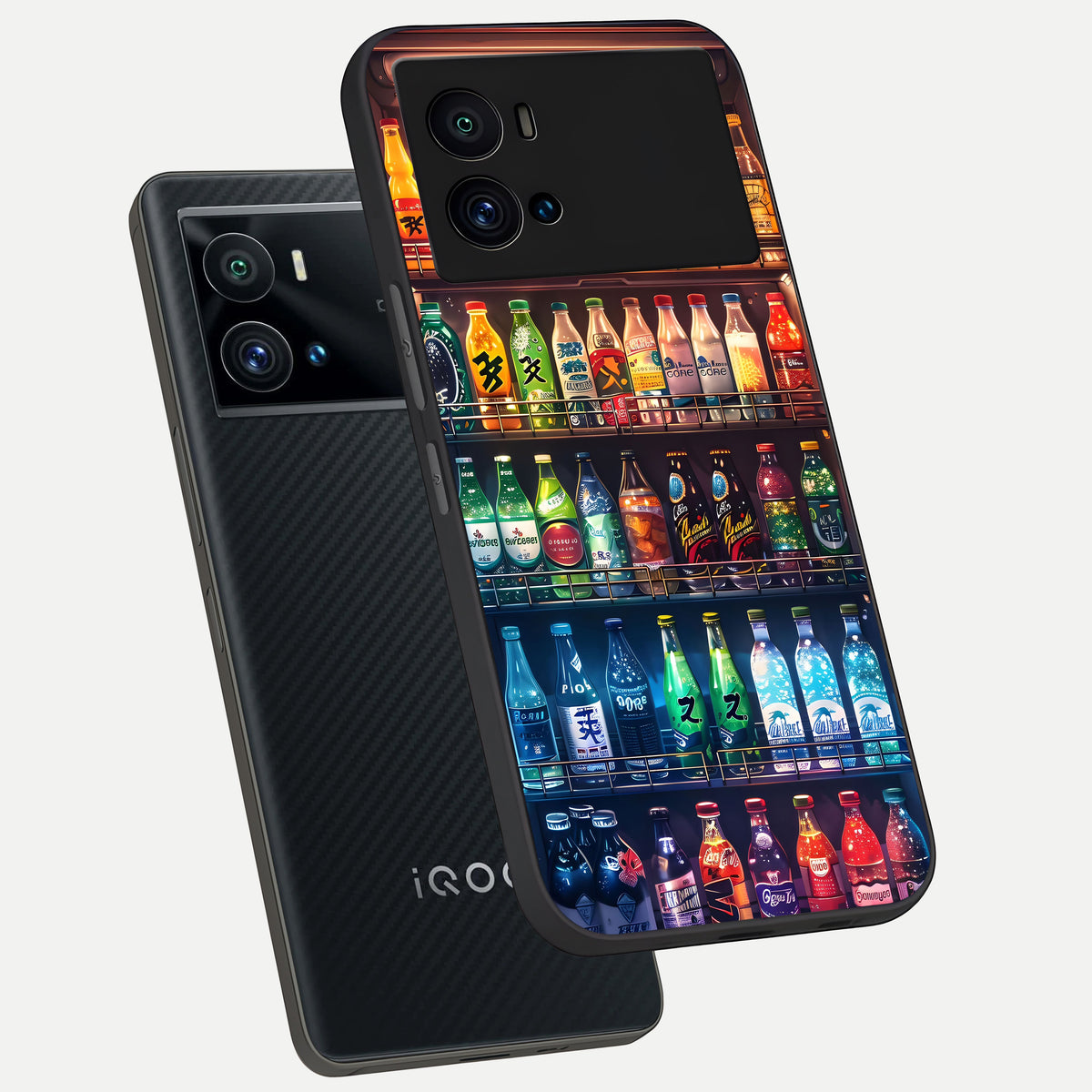  Colorfull Tree phone case For iQOO 9 Pro showing premium glass back cover with detailed artwork