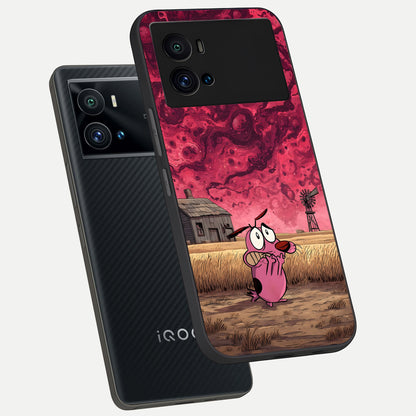  Courage Under Sky phone case For iQOO 9 Pro showing premium glass back cover with detailed artwork