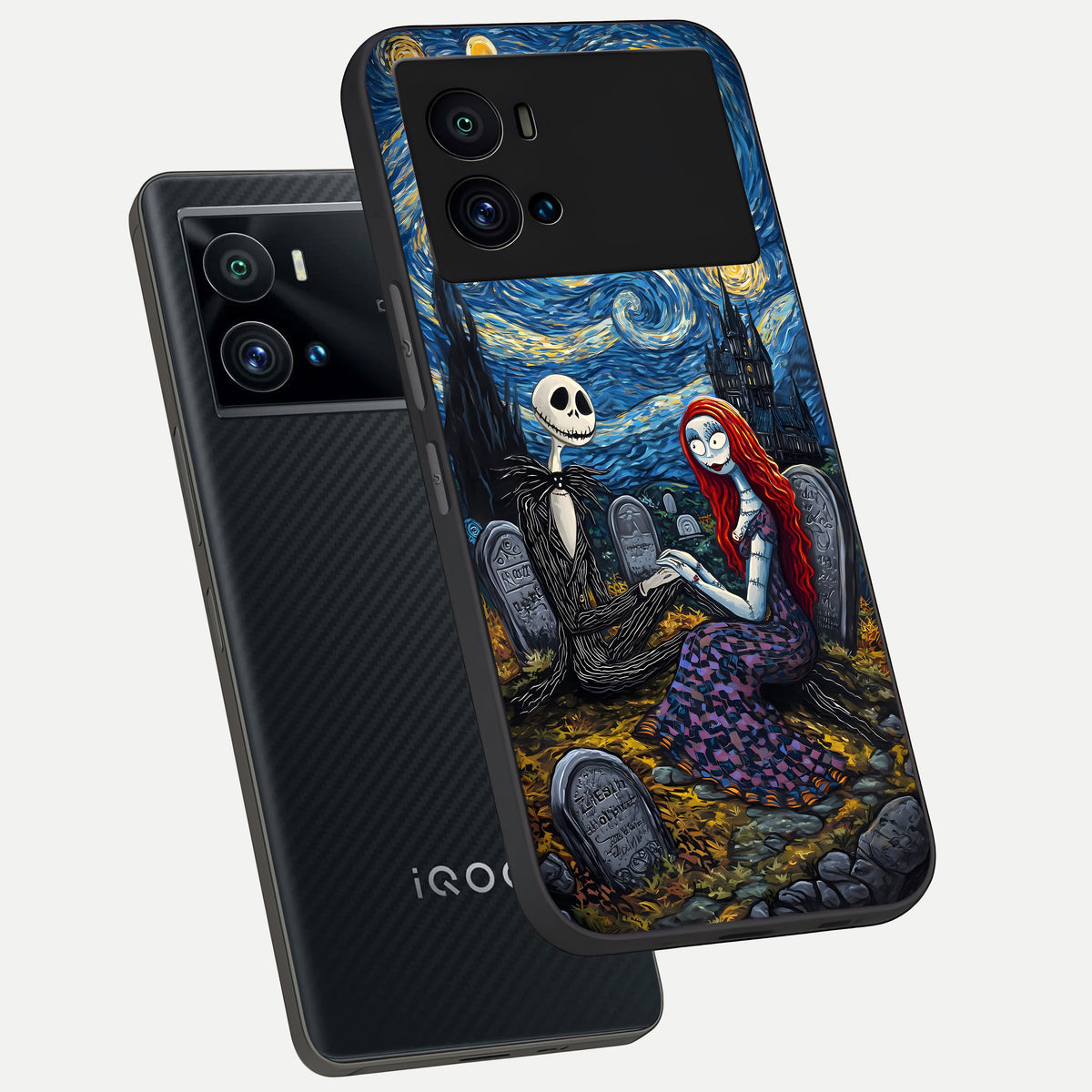  Eternal Night Love phone case For iQOO 9 Pro showing premium glass back cover with detailed artwork