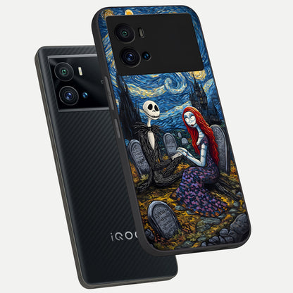  Eternal Night Love phone case For iQOO 9 Pro showing premium glass back cover with detailed artwork