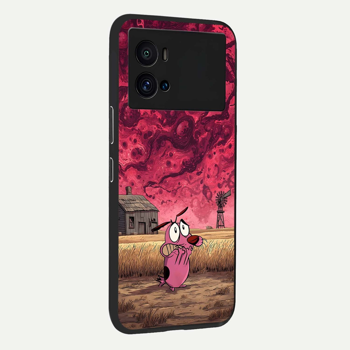  Courage Under Sky back cover For iQOO 9 Pro slim fit glass case with vibrant aesthetic design