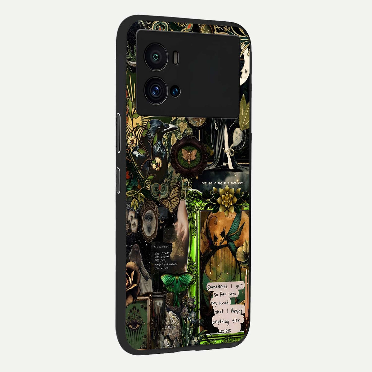  Mystic Woods Secret back cover For iQOO 9 Pro slim fit glass case with vibrant aesthetic design
