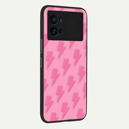  Pink Moo Magic back cover For iQOO 9 Pro slim fit glass case with vibrant aesthetic design