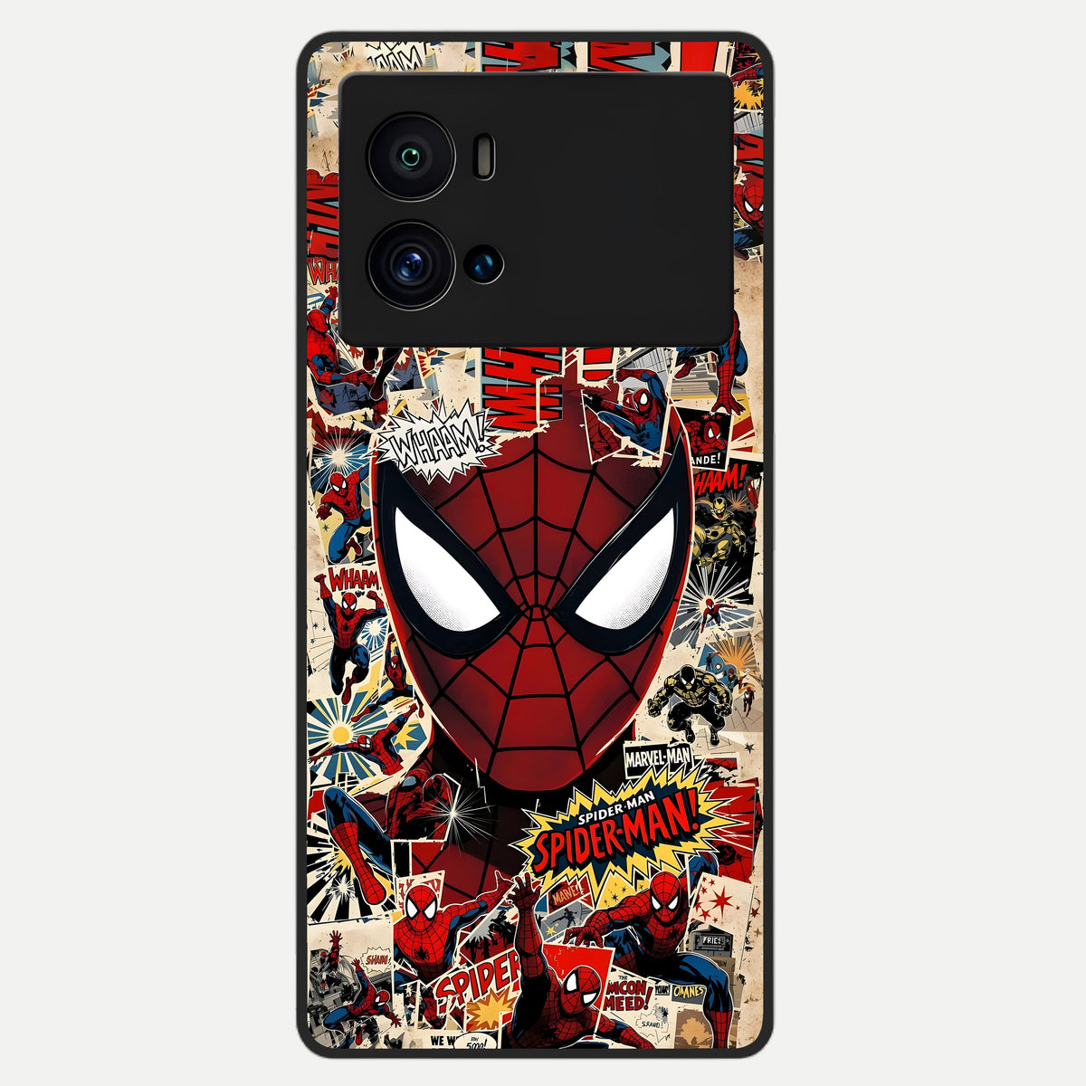  Aesthetic Wonder Spider Glass Case For iQOO 9 Pro back cover – full design glossy printed glass finish