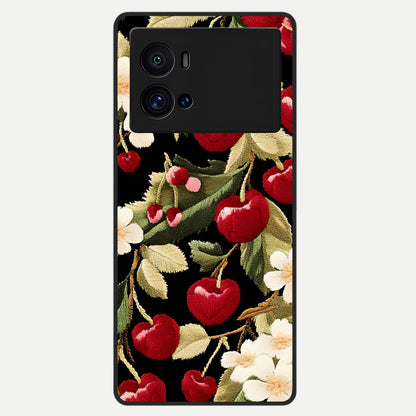  Blooming Spendor Bird Glass Case For iQOO 9 Pro back cover – full design glossy printed glass finish