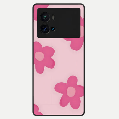  Candy Bloom Dreams Glass Case For iQOO 9 Pro back cover – full design glossy printed glass finish