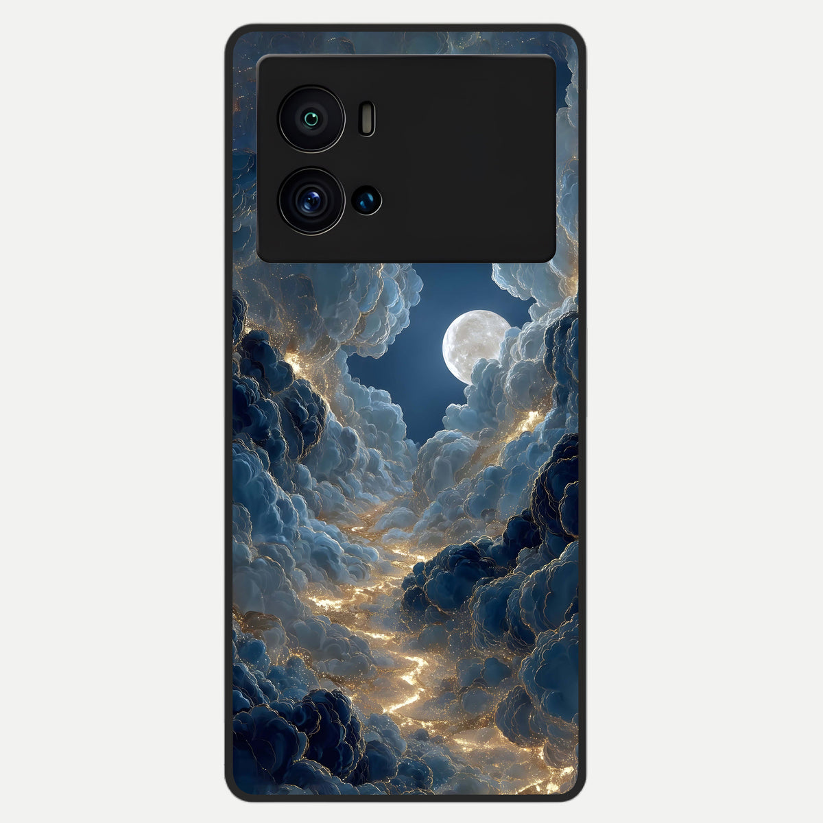  Celestial Cloud Road Glass Case For iQOO 9 Pro back cover – full design glossy printed glass finish