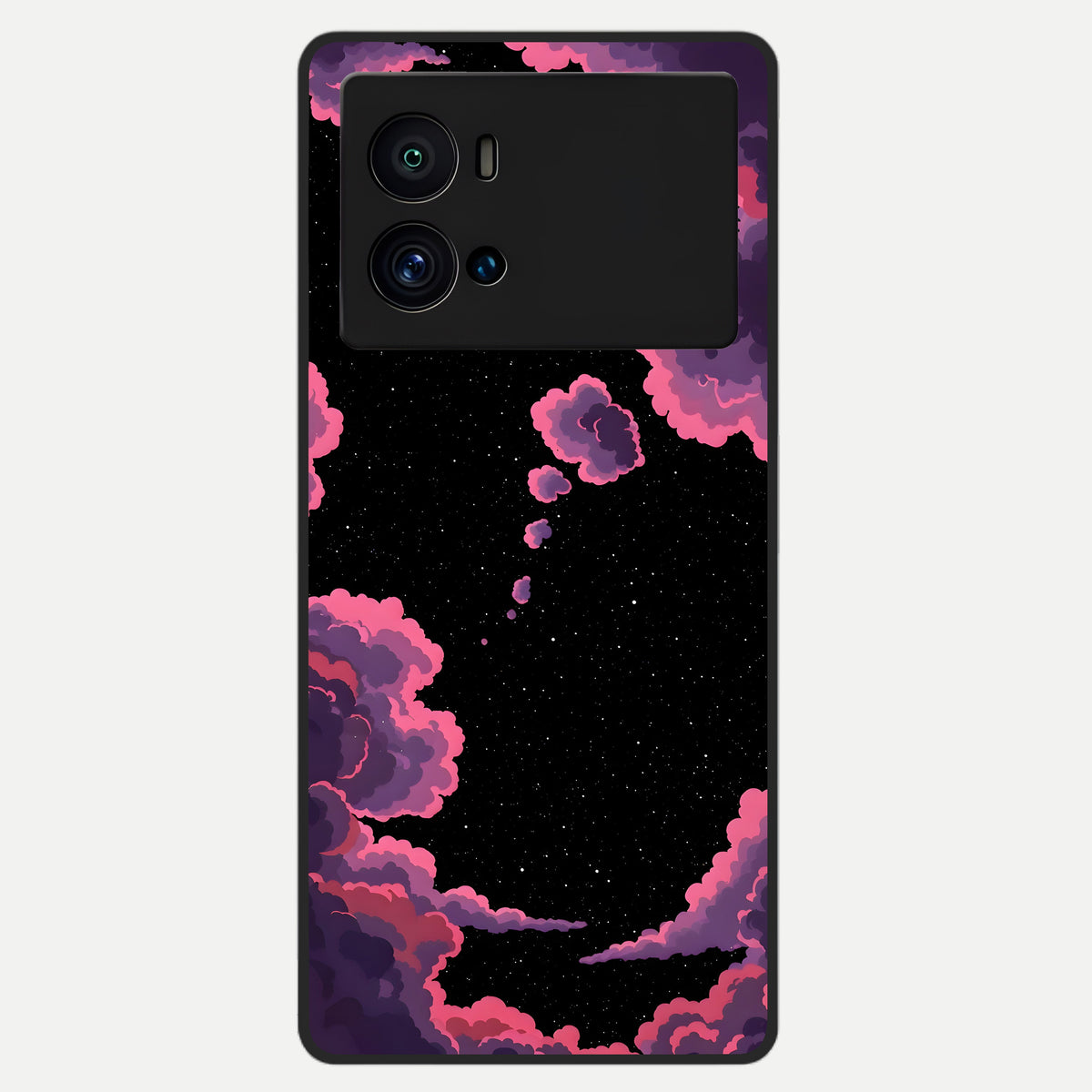  Cosmic Cloud Journey Glass Case For iQOO 9 Pro back cover – full design glossy printed glass finish