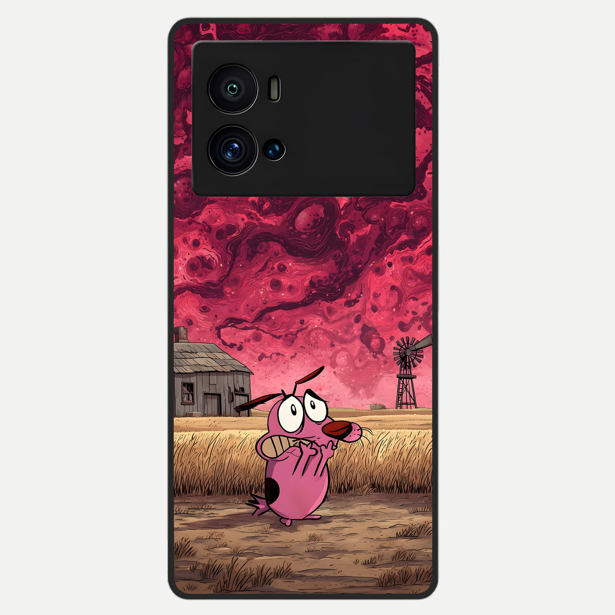  Courage Under Sky Glass Case For iQOO 9 Pro back cover – full design glossy printed glass finish