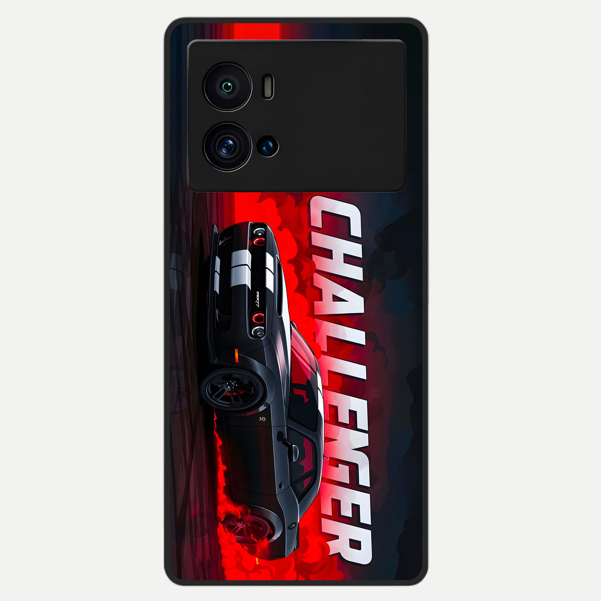  Crimson Challenger Fury Glass Case For iQOO 9 Pro back cover – full design glossy printed glass finish