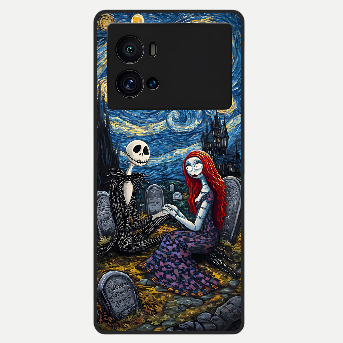  Eternal Night Love Glass Case For iQOO 9 Pro back cover – full design glossy printed glass finish