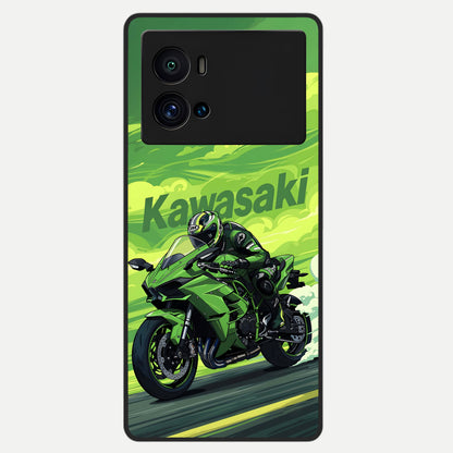  Greenery Sky Glass Case For iQOO 9 Pro back cover – full design glossy printed glass finish