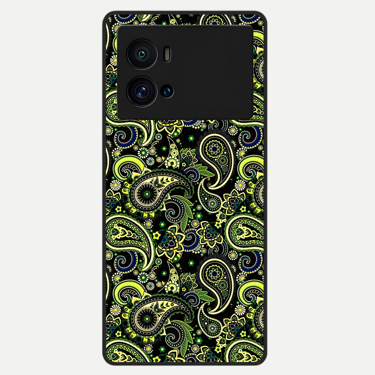  Green Lemon Glass Case For iQOO 9 Pro back cover – full design glossy printed glass finish